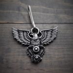 Eagle V-Twin Zipper Pull