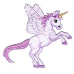 Flying Purple Unicorn Patch
