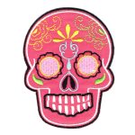 Mexican Sugar Skull Pink Patch