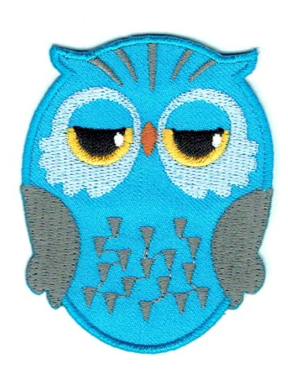 Aqua Owl Patch